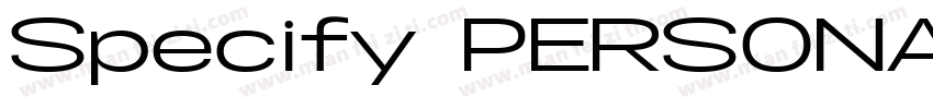 Specify PERSONAL字体转换